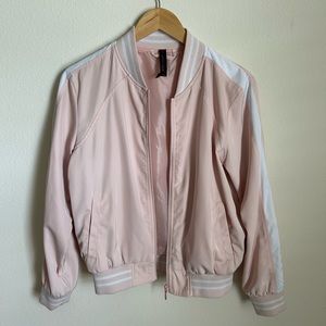 Pink & White Varsity Style Betsey Johnson Jacket